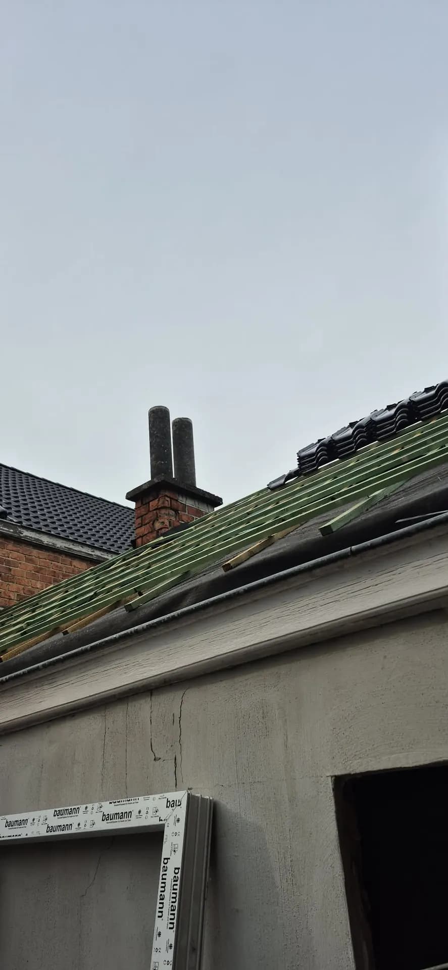 Dakgoot en dakrand na renovatie