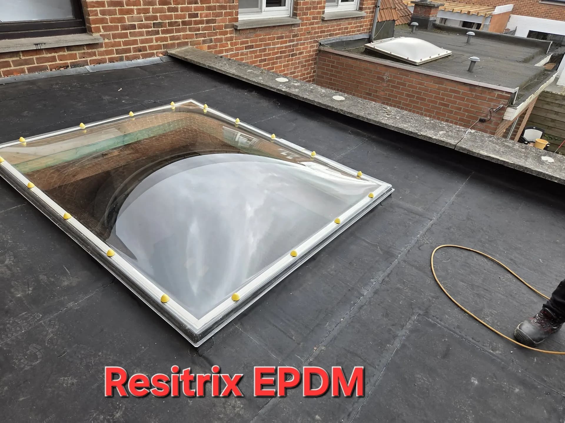 Resitrix EPDM plat dak met nieuwe isolatie